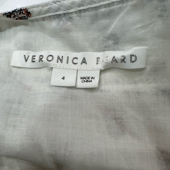 Veronica Beard White and Blue Wrap Dress - Picture 8 of 10